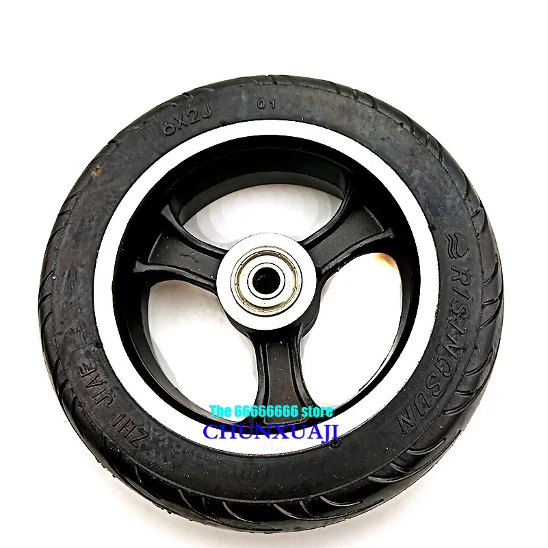 6X2 neumático de 6 Pulgadas de neumáticos de Scooter de Neumáticos sólidos con concentrador de juego de tubos de Scooter Eléctrico para Silla de Ruedas de Camión Neumático de Scooter Eléctrico 0