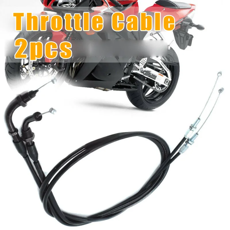 2pcs Negro Empuje Tire del Cable del Acelerador de la Línea de Material Plástico Para Honda CB350 CL360 CB400 CB550 CB750 FT500 0