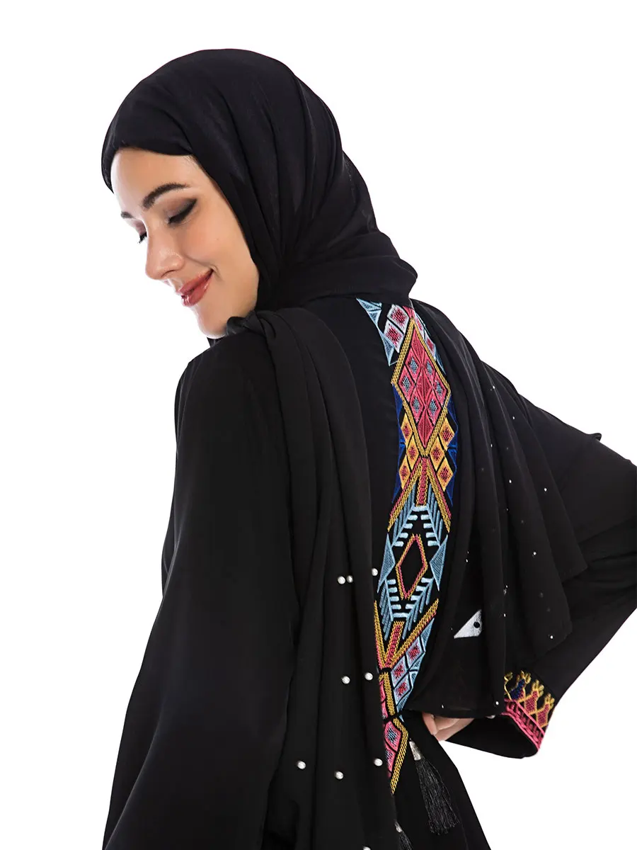 Vetement Mujer 2019 Marruecos Kaftan Túnica Abaia Turco De Impresión Camisa Larga Marroquí Abaiya Las Mujeres Musulmanas 0