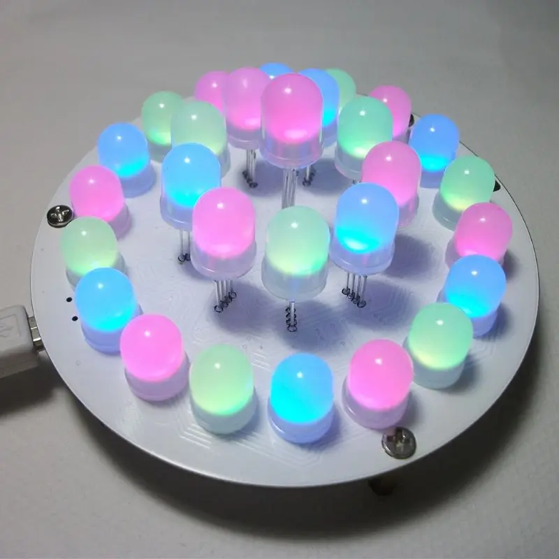 Kit de BRICOLAJE de Control Táctil LED RGB Aurora de la Torre de Luz Cubo 51 SCM Electrónica Diy Kits de 0