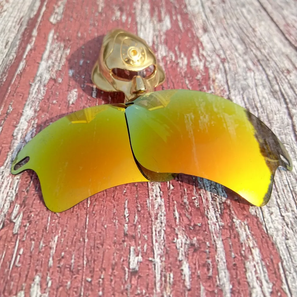Glintbay Precisa Ajuste de Polarizado de Reemplazo de Lentes de Oakley Fast Jacket XL de Gafas de sol Espejo Rojo 0