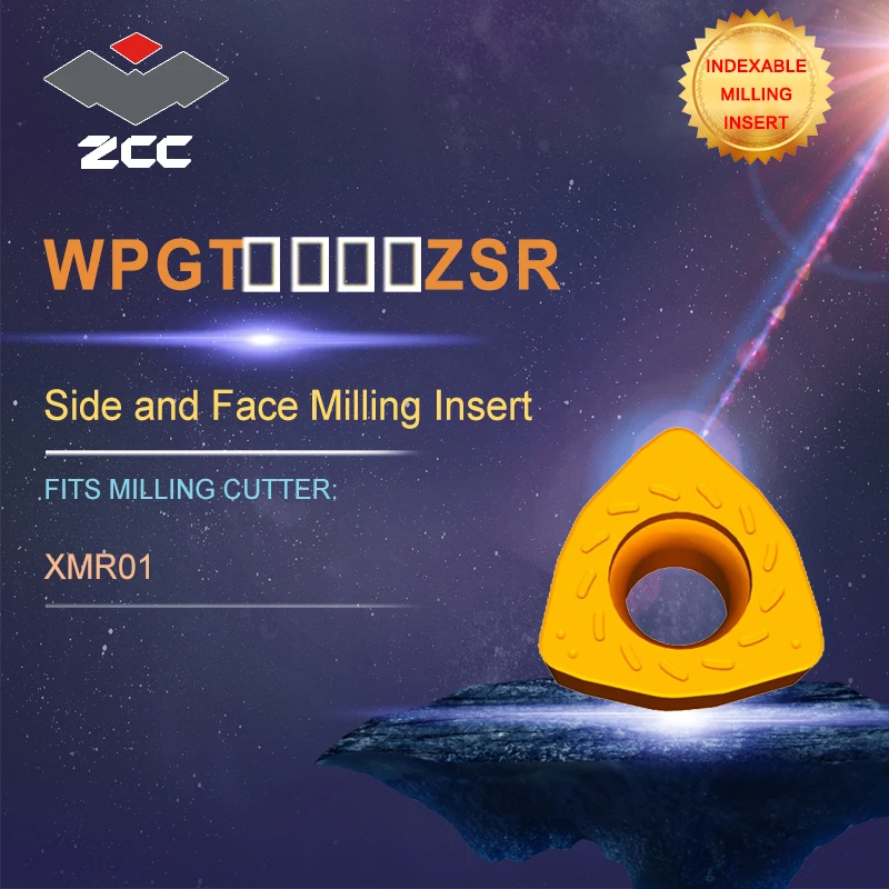 ZCC.CT torno inserta WPGT para alto avance de fresa XMR01 para el fresado de perfiles de herramientas de fresado intercambiables 0