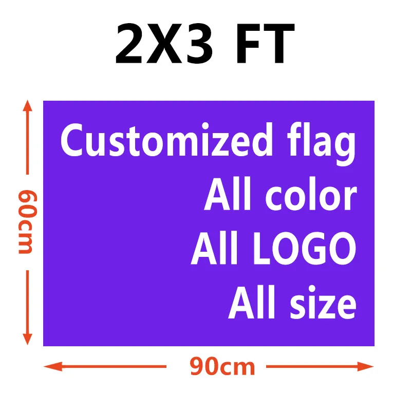 VOLANDO Polyseter 2X3FT impreso de la Decoración de la bandera personalizada 0