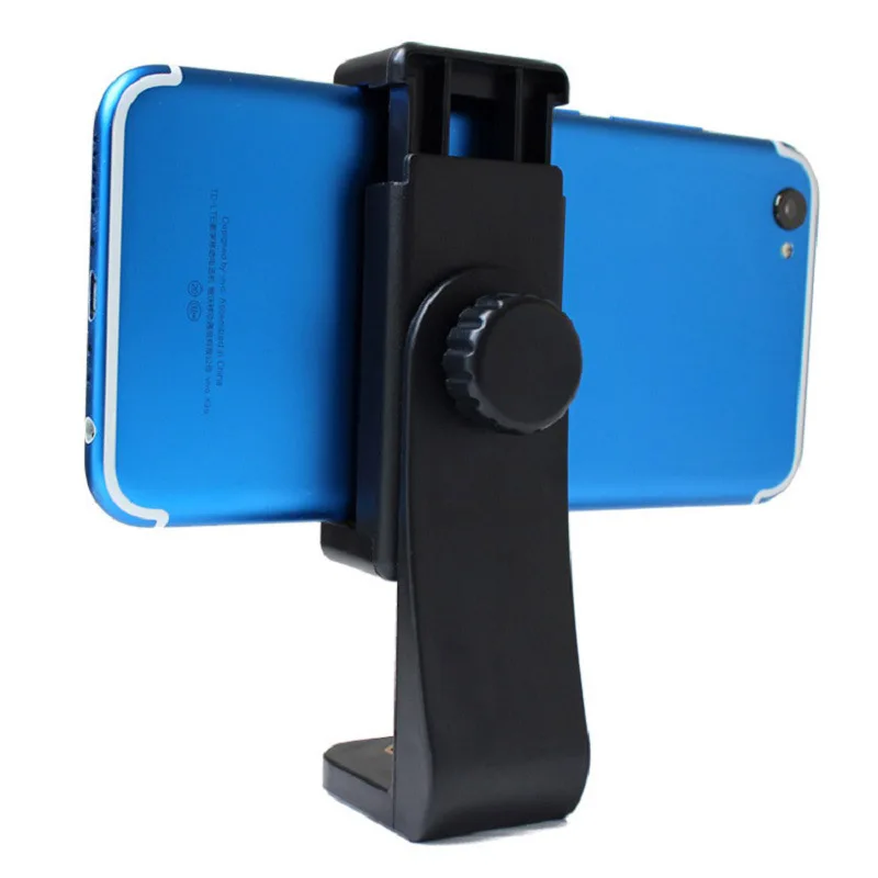 Teléfono móvil de soporte de Trípode De 1/4 Tornillo de Teléfono de la pinza de sujeción Vertical Soporte de 360 Grados de Rotación Selfie Clip Para el iPhone de Samsung, Xiaomi 0