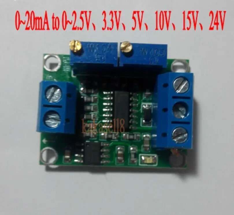 5pcs Corriente a Voltaje 4-20mA 0-10V 0-5V Aislamiento Transmisor del Convertidor de la Señal 0