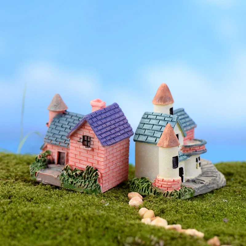 Casa de Cabañas Mini Artesanías en Miniatura de Hadas Jardín de la Casa de la Decoración de Casas Micro Jardinería Decoración DIY Accesorios 0