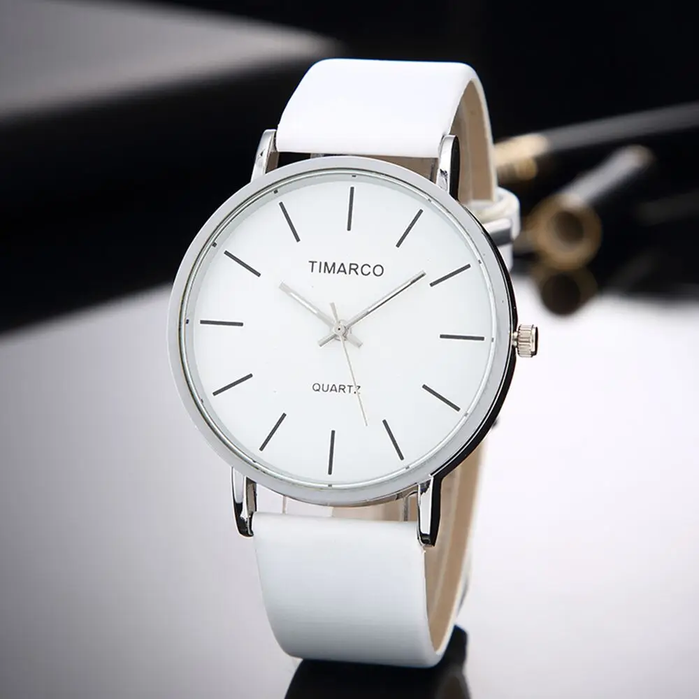 Simple Blanco De Estilo De Cuero De Los Relojes De Las Mujeres Minimalista De La Moda Señoras Reloj Casual, Reloj De Pulsera Mujer Reloj De Cuarzo Reloj Mujer 2020 0