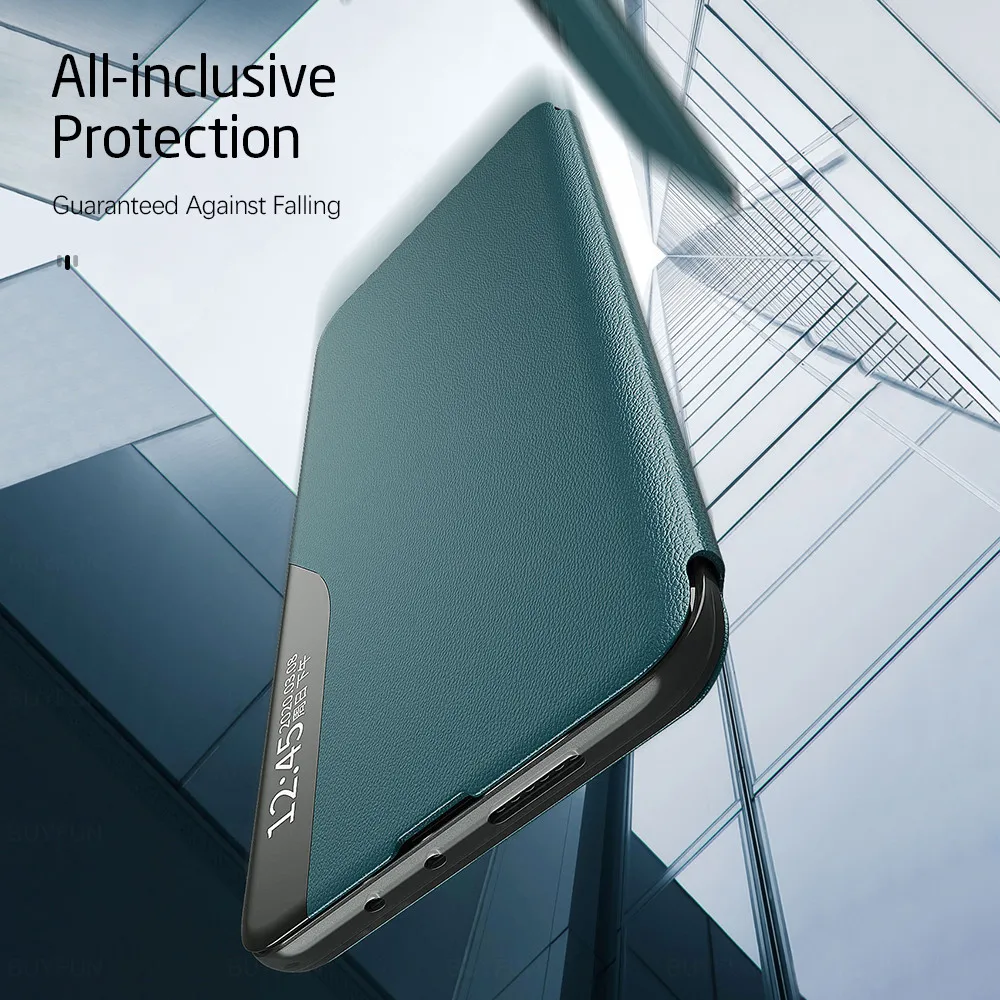 Caja del teléfono Para Samsung M51 Caso de Cuero Inteligente de la Ventana de Vista Flip Cover para Galaxy M51 M31 S M 31 31 Imán Libro Coque 0