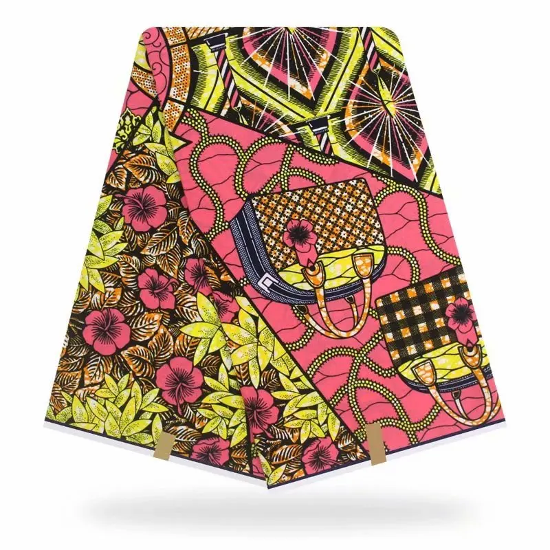África Ankara Cera Impresa En Tela De Algodón De Alta Calidad De Nigeria Estilo De Vestido De Novia De Materiales Para La Costura Por Los Patios V-L 552 0