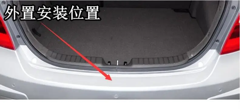 Acero Inoxidable de alta calidad Protector del Paragolpes Trasero Alféizar de la placa de accesorios para Hyundai I30 0