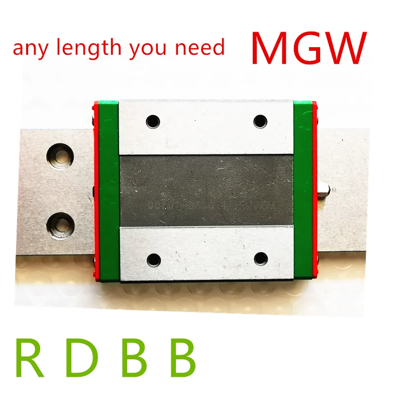 MGW15 guía lineal : 100 mm 150 mm 200 mm 250 mm 300 350 400 450 500 lineal rail way + MGW15H Largo o MGW15C transporte para CNC de piezas 0