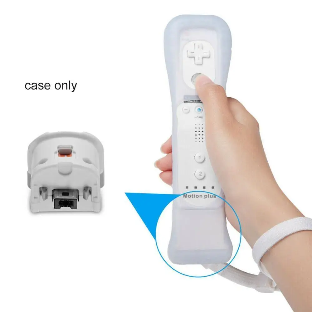 Para Nintendo Wii Motion Plus Adaptador De Sensor De Silicio Caso Del Controlador Remoto Intensifie Inducción Acelerador Precisa De Detección Del Kit 0