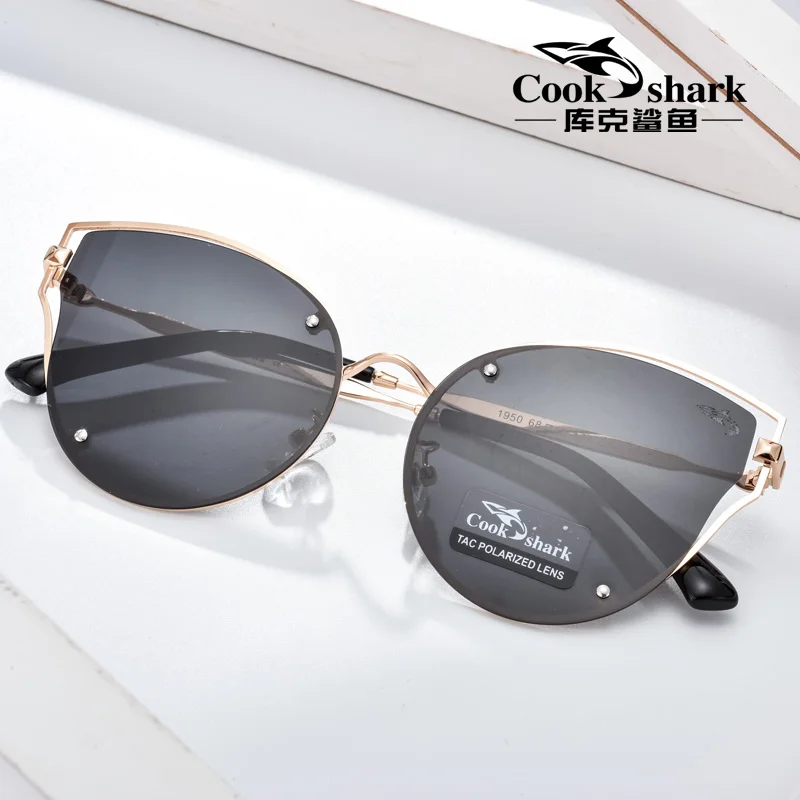 Cocinar Tiburón 2019 nuevas gafas de sol de las señoras gafas de sol de HD polarizadas de conducción gafas de hipster retro 0