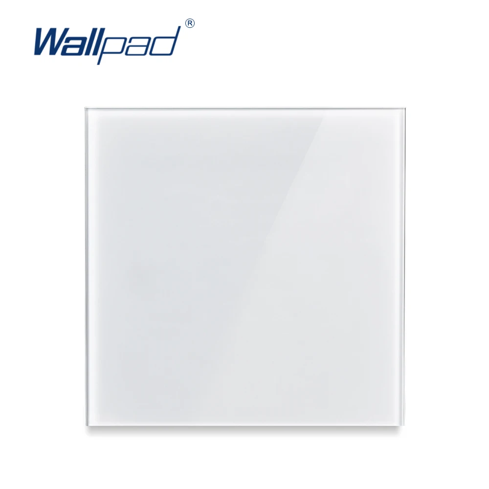 Wallpad L6 Templado De Vidrio Blanco Único Panel De La Cubierta En Blanco Decorativo Para La Caja Vacía 0