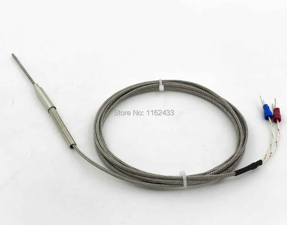 FTARP08 K J tipo de 2m de metal de detección de cable de 50 mm flexible sonda termopar sensor de temperatura 0
