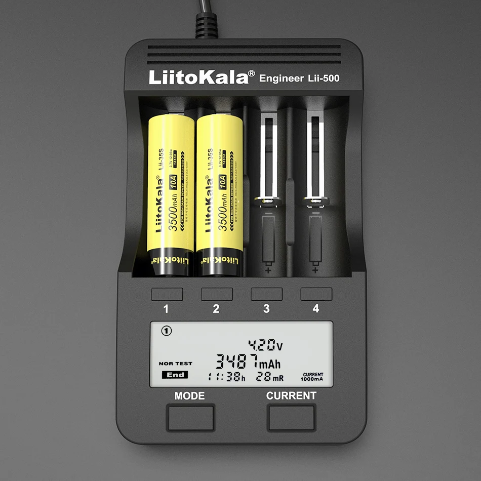 10-40PCS LiitoKala Lii-35S Nueva 18650 Battery3.7V Li-ion de 3500mAh batería de litio Para la linterna LED 0