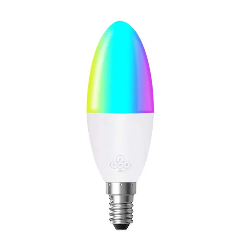 E14 E27 LED de la Lámpara LED Bombilla Tuya App de mando a distancia wifi Smart Bulbo de 6W LED RGB bombilla de trabajo con Alexa Echo principal de google Apple siri 0