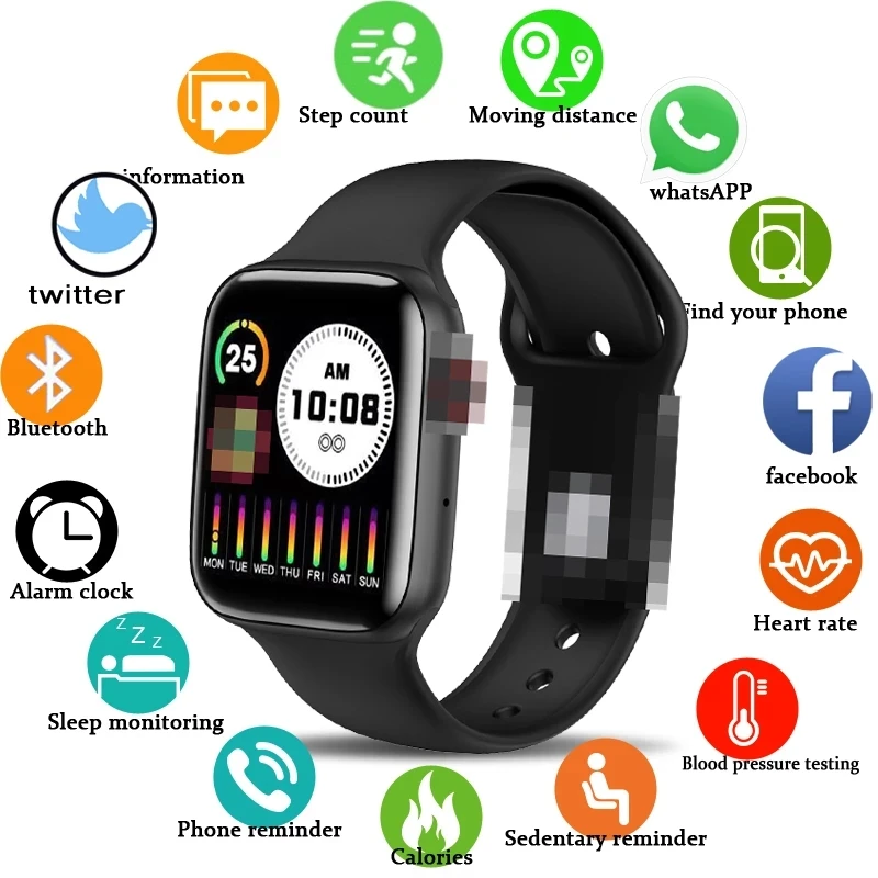 2021 Nueva P8 Color de la Pantalla de Reloj Inteligente Mujeres hombres Táctil Completa de la Aptitud de seguimiento de la Presión Arterial Inteligente Reloj de las Mujeres Smartwatch para Xiaomi 0
