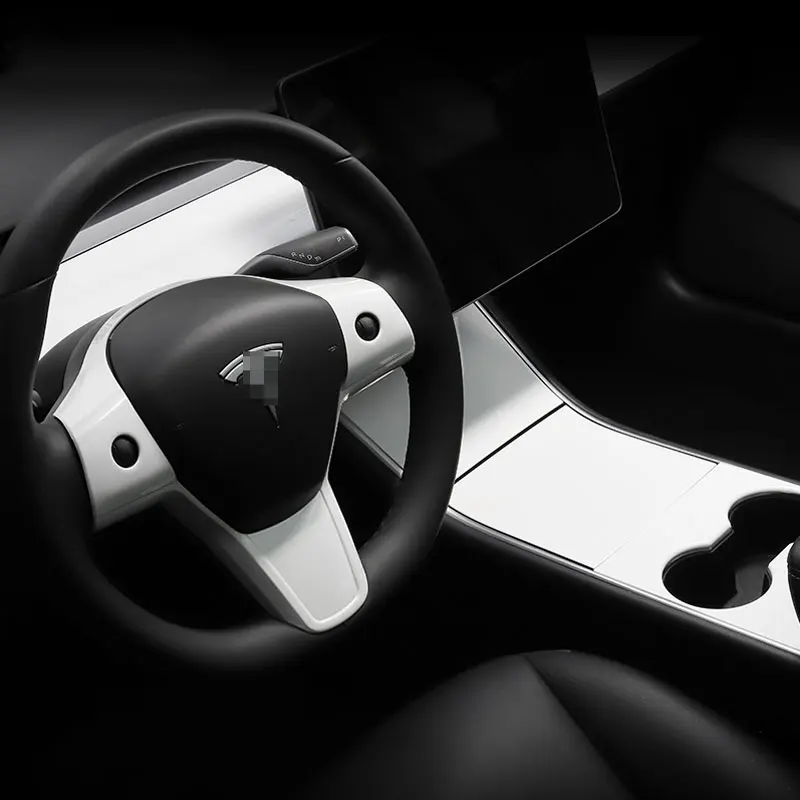 Coche Volante Caso De La Cubierta De La Etiqueta Engomada De Parche Interior De La Decoración De La Modificación Para El Tesla Model 3 Accesorios Para El Coche 0