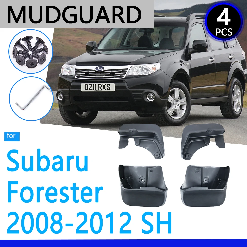 Guardabarros ajuste para Subaru Forester SH 2008 2009 2010 2011 2012 Accesorios para el Coche Mudflap Fender Automático de Piezas de Repuesto 0