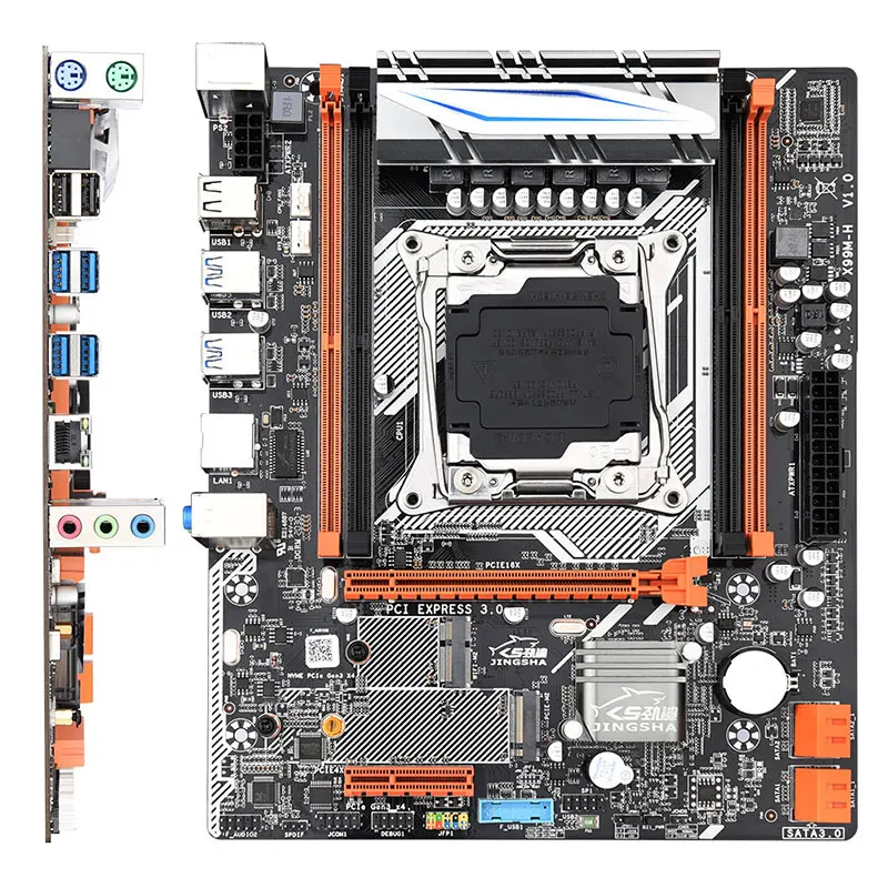 X99 M-H de la placa base conjunto con Xeon E5 2620 V3 LGA2011-3 CPU 4pcs X 8GB =32 GB DDR4 2133MHz memoria USB3.0 SATA3.0 m.2 0