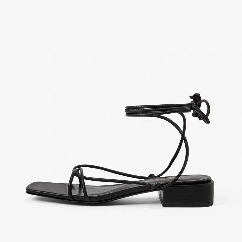 Secó las mujeres zapatos de mujer sandalias de ins blogger de moda de inglaterra sólido simple roma 2020 verano sandalias de tacón de las mujeres zapatos de mujer 0