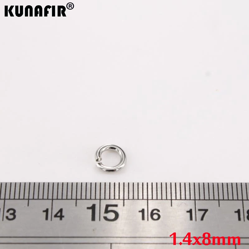 1.4 mm-1.5 mm de alambre de Acero de acero inoxidable anillos del salto 200pcs -1000pcs BRICOLAJE accesorios collar de cadenas de partes 0