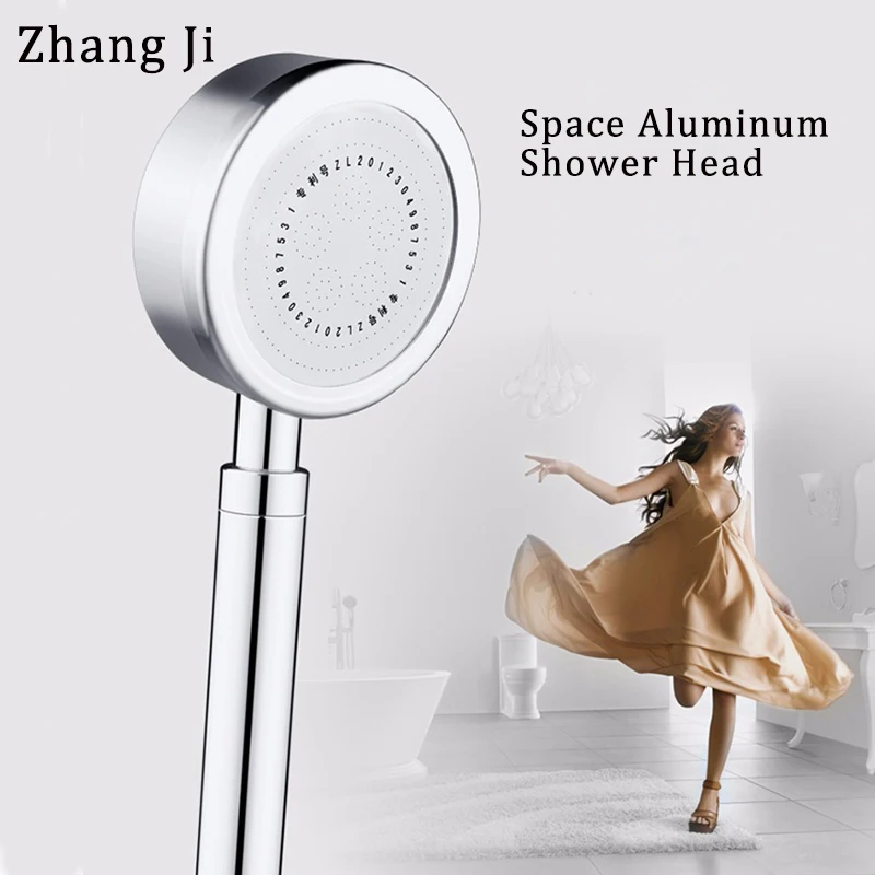 Zhang Ji Superior de Aluminio Super Alta Presión de Ducha de Ahorro de Agua, cuarto de Baño Técnica de Aislamiento Térmico de Ducha de Lluvia Cabeza 6cm 0