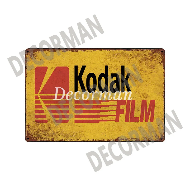 [ Mike86 ] Kodak Cámara de Película Retro de Estaño signos decoración de la pared del Club de la Barra de Hierro Pintura arte LTA-1717 orden de la Mezcla 20*30 CM 1