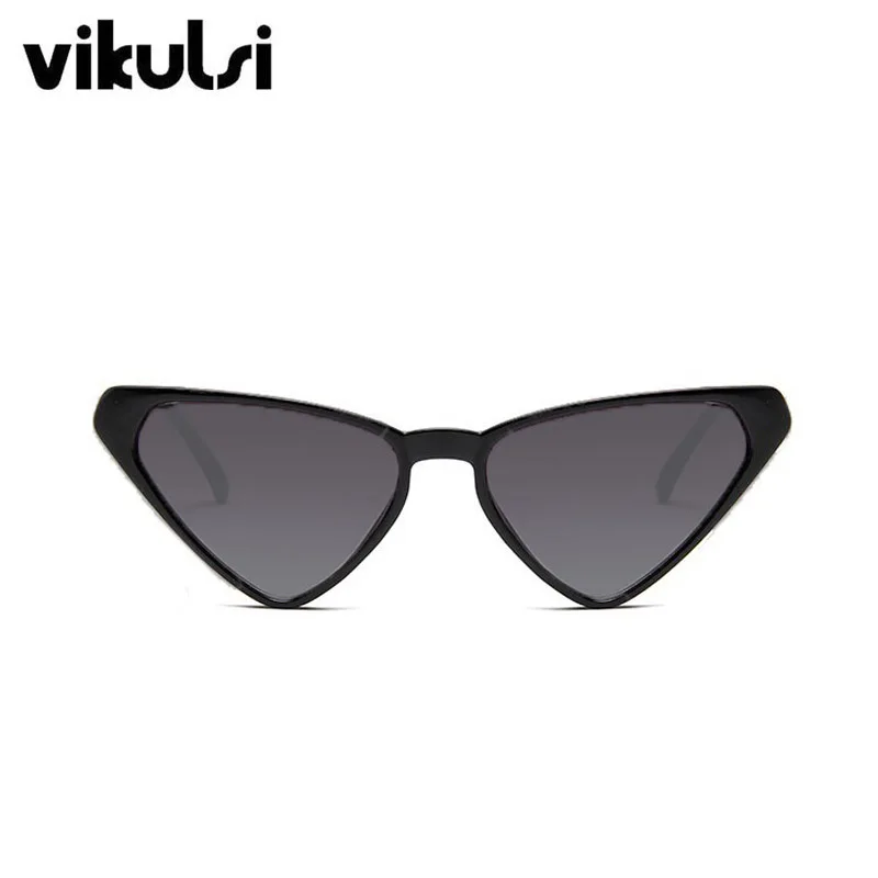 2019 Nueva forma de Ojo de Gato Gafas de sol de las Mujeres de la Marca de Diseñador de la Vendimia Retro gafas de Sol Mujer Triángulo Cateyes Gafas de sol UV400 Tonos 1
