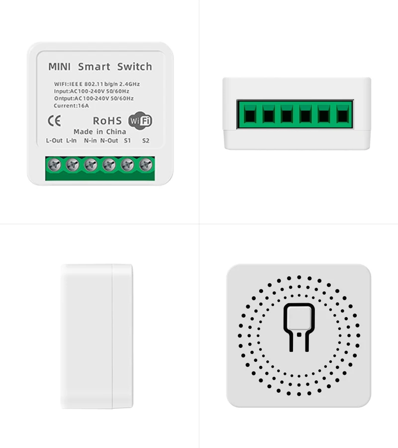 5PCS 16A Mini Smart Wifi BRICOLAJE Switch Soporta 2 Forma de Control Inteligente de la Casa Universal Interruptor Funciona Con Alexa principal de Google 1