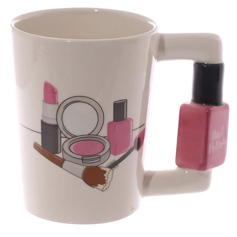 300 ml de creativos y de alta talón taza de café Personalizada barra de labios de cerámica taza secador de Pelo taza de Regalo de la taza de café tazas divertidas 1