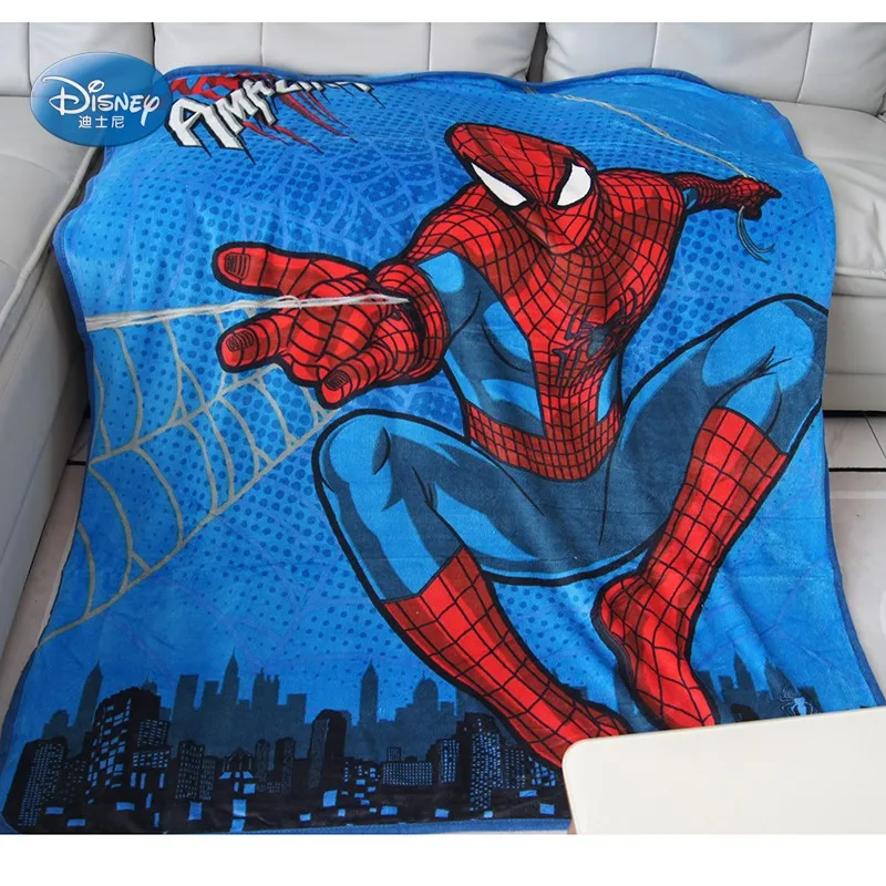 Super Suave y Cálida de Disney, Spiderman Coral Manta de Lana de Tirar la Colcha para los Niños Dormir Cubre 120x150cm Regalo de Navidad 1