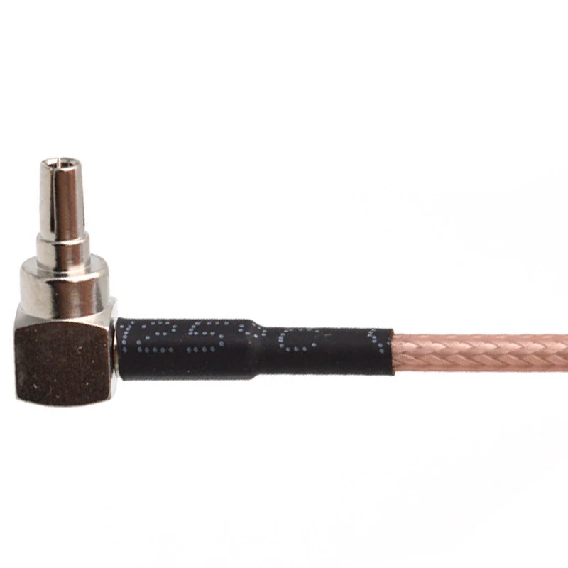 10 Piezas de RF Conector F para CRC9 Cable F Hembra a CRC9 Rightangle RG316 Cable Flexible de 15 cm 1