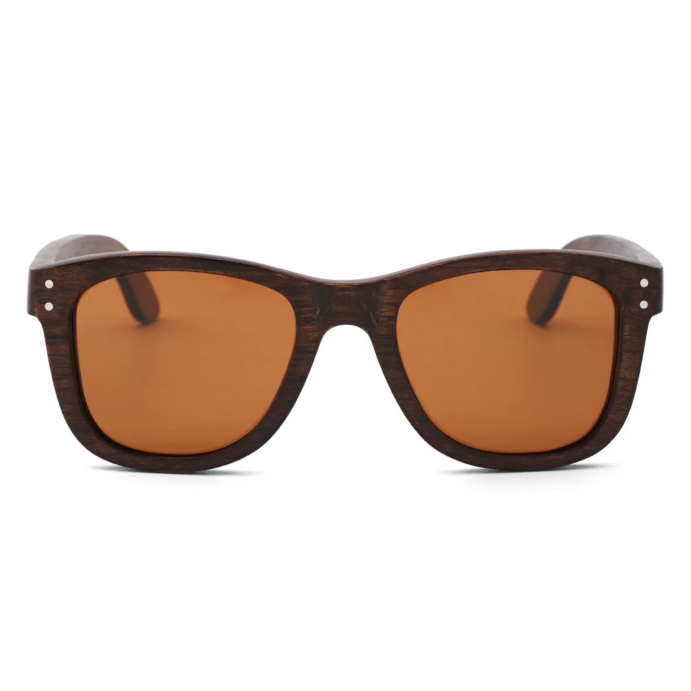 Brown Du madera gafas de sol de las mujeres gafas de sol de los hombres polarizada tonos para las mujeres UV400 retro gafas de sol occhiali da sole donna 1