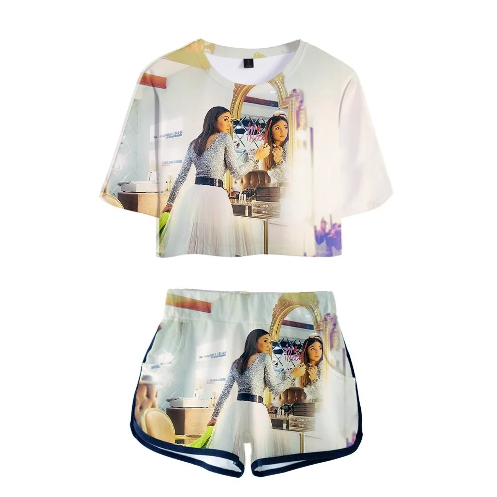 WAWNI Eva Reina de 2 piezas de Conjunto Sexy Camiseta de Verano Kawaii Chica Harajuku Hip Hop Conjuntos de Estilo Preppy 2020 de la Nueva llegada de las Mujeres Streetwear 1