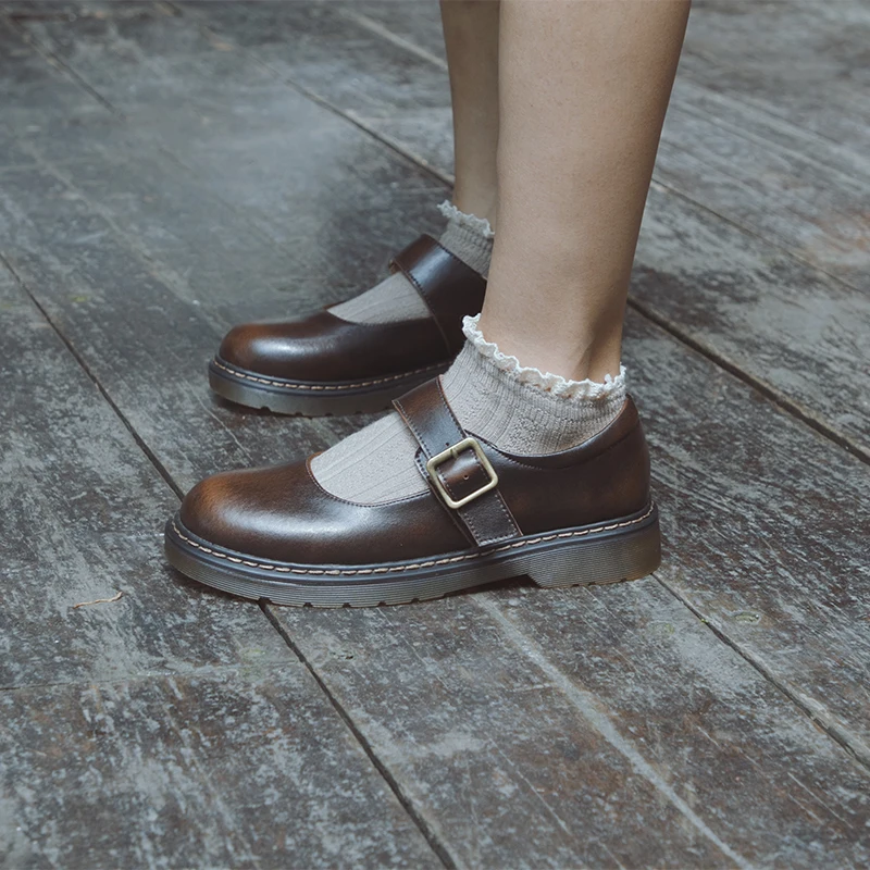2020 Nuevas Japonés de Estilo Vintage Estudiante de la Universidad de los Zapatos de Cosplay Lolita Zapatos JK Uniforme, Zapatos de Plataforma Zapatos para Mujeres/Niñas 35-40 1