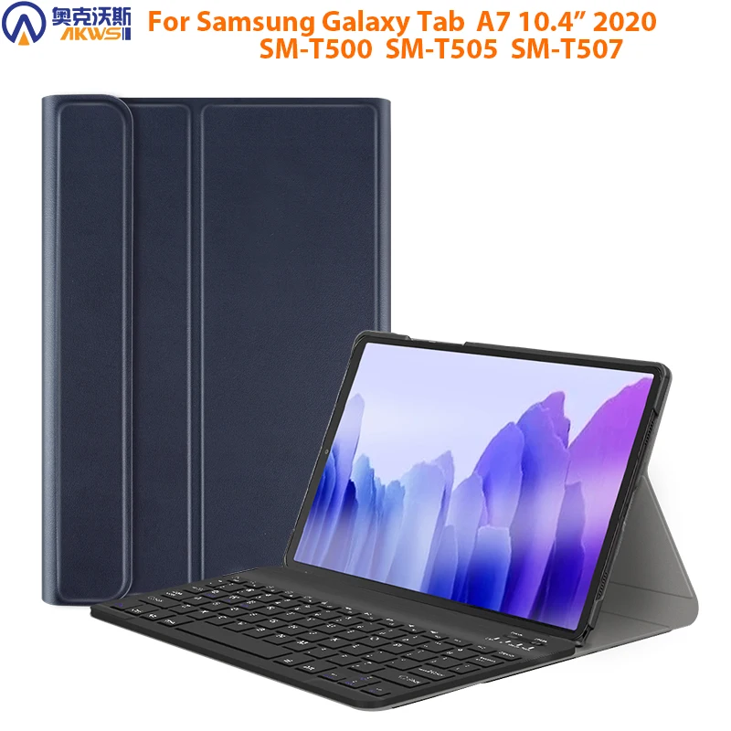 Estuche con teclado para Samsung Galaxy Tab A7 10.4 2020 , para el Samsung Galaxy Tab 10.1 SM T510 2019, Ficha Un 8.0 T290 2019 1