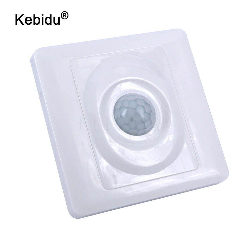 Kebidu 110V 220V PIR Infrarrojo Módulo de Interruptor de INFRARROJOS de Movimiento del Cuerpo Senser Automático Encendido apagado las Luces de las Lámparas Inteligentes Retraso de Luz Interruptor de Control de 1