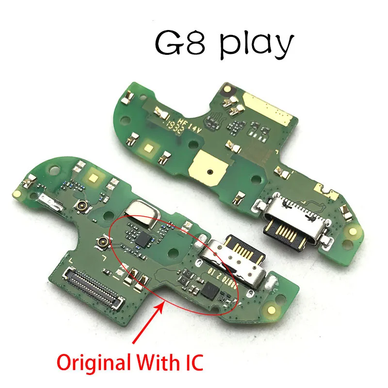 10Pcs/Lot, Conector para base Dock Cargador USB Puerto de Carga Flex Cable Para Motorola Moto G8 / G8 Play / G8 y Piezas de Repuesto 1