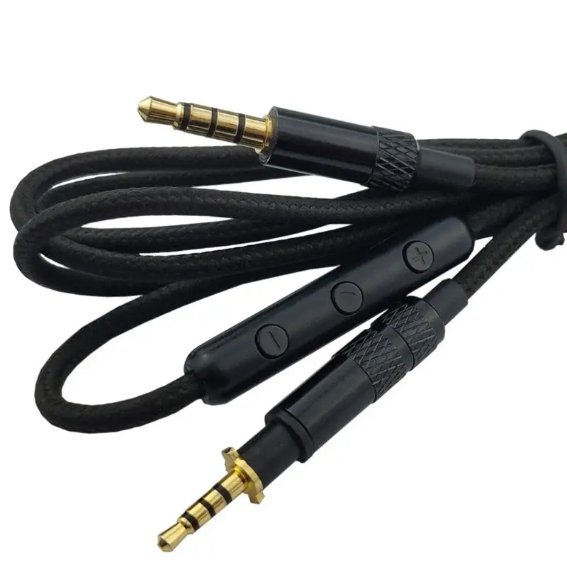 Reemplazo del Cable de Audio Cable con Micrófono Control de Volumen para JBL J55 J55A J88 J88A Auriculares Auriculares 1