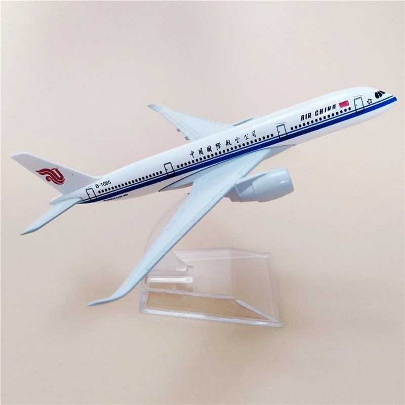 16CM 1:400 Escala de Air China Airlines Airbus A350 Aviones Aviones Modelo Diecast Metal Modelo de Avión de coleccionista Regalos 1