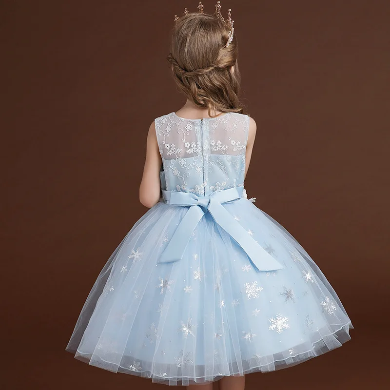 La princesa de la Fiesta de Cumpleaños de Lentejuelas Estrellas de Niños Vestidos Para Niñas sin Mangas Niños ClothingTutu Niñas ropa Casual, Vestidos de 3 a 10 años 1