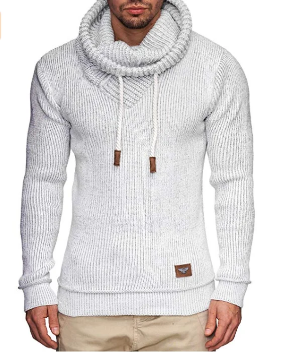 ZOGAA Otoño Invierno 2020 Moda Casual 3 COLOR del Suéter de los Hombres Slim Fit Botón de Cálido Tejido de punto Ropa Suéter suéter de los hombres de la ropa 1