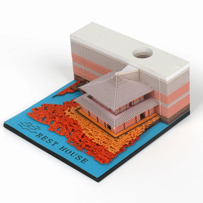 La Gran Pared 3D de Corte Láser de Bloc de notas Pegajoso Con la Caja al por menor 1