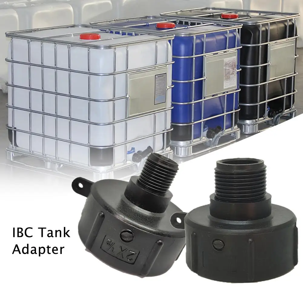 1000L IBC Adaptador del Tanque de Plástico IBC Bolso de Tanque de Ajuste de Conector Tonelada Barril Accesorios en Negro 1