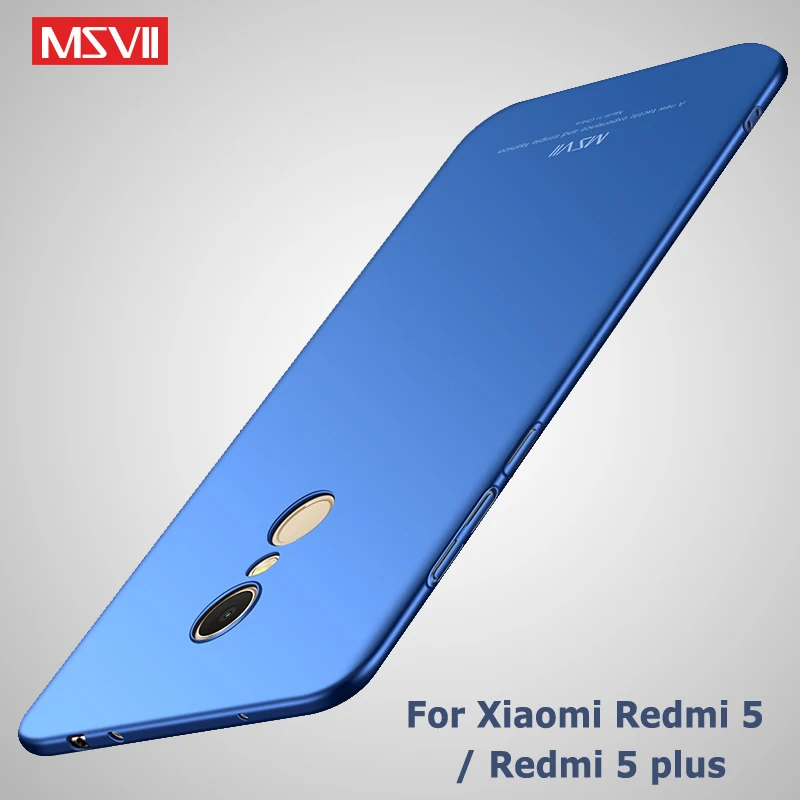 Msvii Para Xiaomi Redmi 5 Plus Versión Global de Caso Para el Xiaomi Redmi 5 Pro 2017 Caso Xiomi Redmi5 Silm Cubierta de la PC Para el Redmi 5A Casos 1