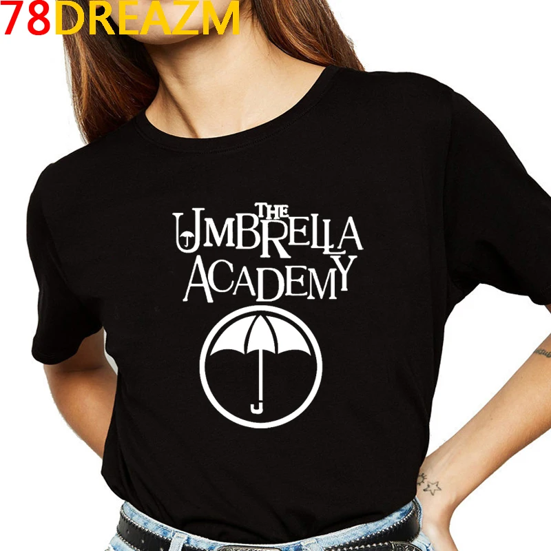 De nuevo El Paraguas de la Academia de la Camiseta de las Mujeres Kawaii Diego Funny T-shirt Cha-Cha Gráfico Camisetas de Mujer de Moda Unisex Camiseta Mujer 1