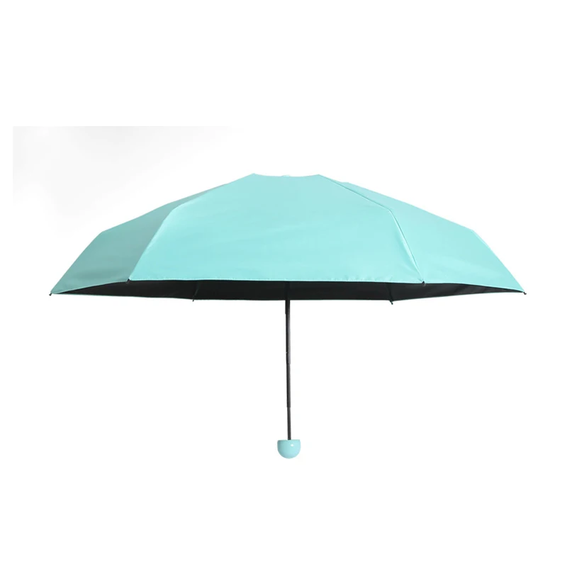 De la moda las Mujeres los hombres portátil mini pocket Sombrilla Anti-UV a prueba de viento pequeño Plegable impermeable viajar ligero de Paraguas 1