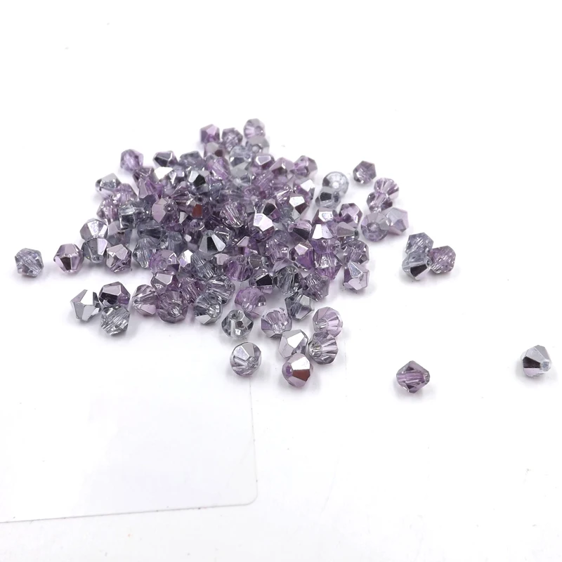 3mm 1000pcs Austria Cristal Bicone Perlas de Perlas de Vidrio Suelto Espaciador de Bolas #5301 para DIY de la Joyería #238 1